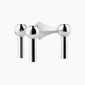 Ljusstake Silver i rostfritt stål