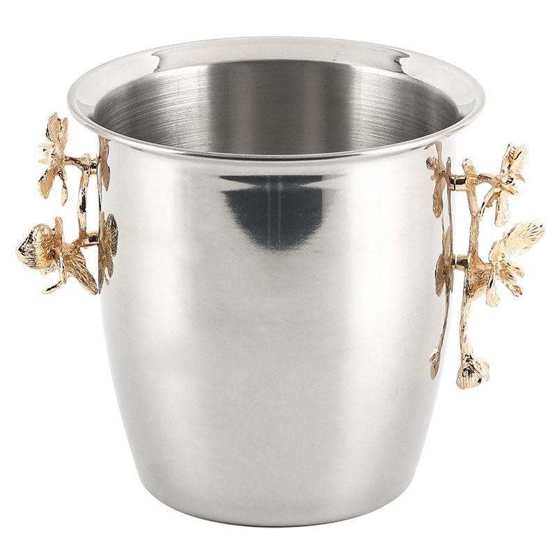 Elegant Ishink i Metall med Blomhandtag